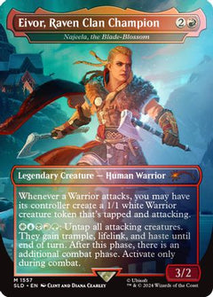 Eivor, Raven Clan Champion - Najeela, the Blade-Blossom (Rainbow Foil) [Secret Lair Drop Series]-1