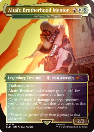 Altair, Brotherhood Mentor - Kelsien, the Plague (Rainbow Foil) [Secret Lair Drop Series]-1