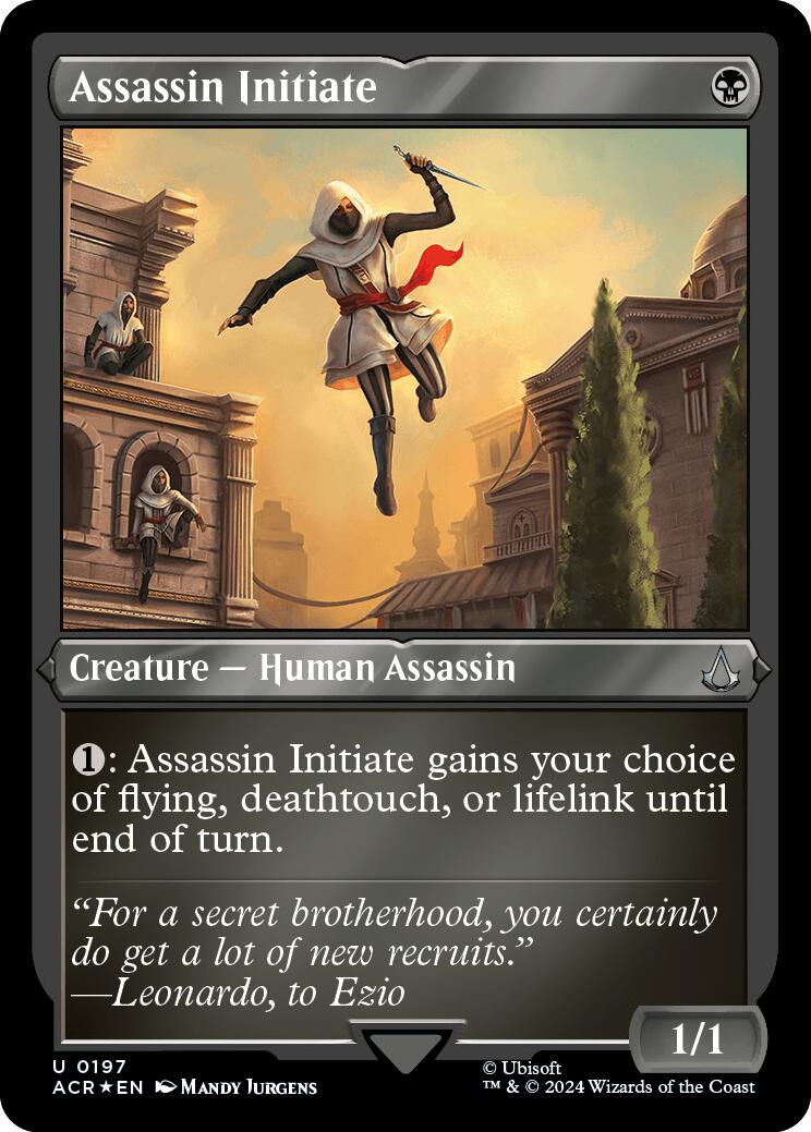 Assassin Initiate (Foil Etched) [Assassin's Creed]-1