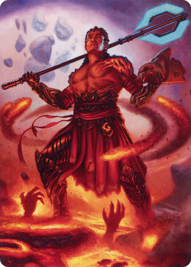 Koth, Fire of Resistance // Koth, Fire of Resistance (AONE-031) - Phyrexia: All Will Be One Art Series (Borderless) Foil-3