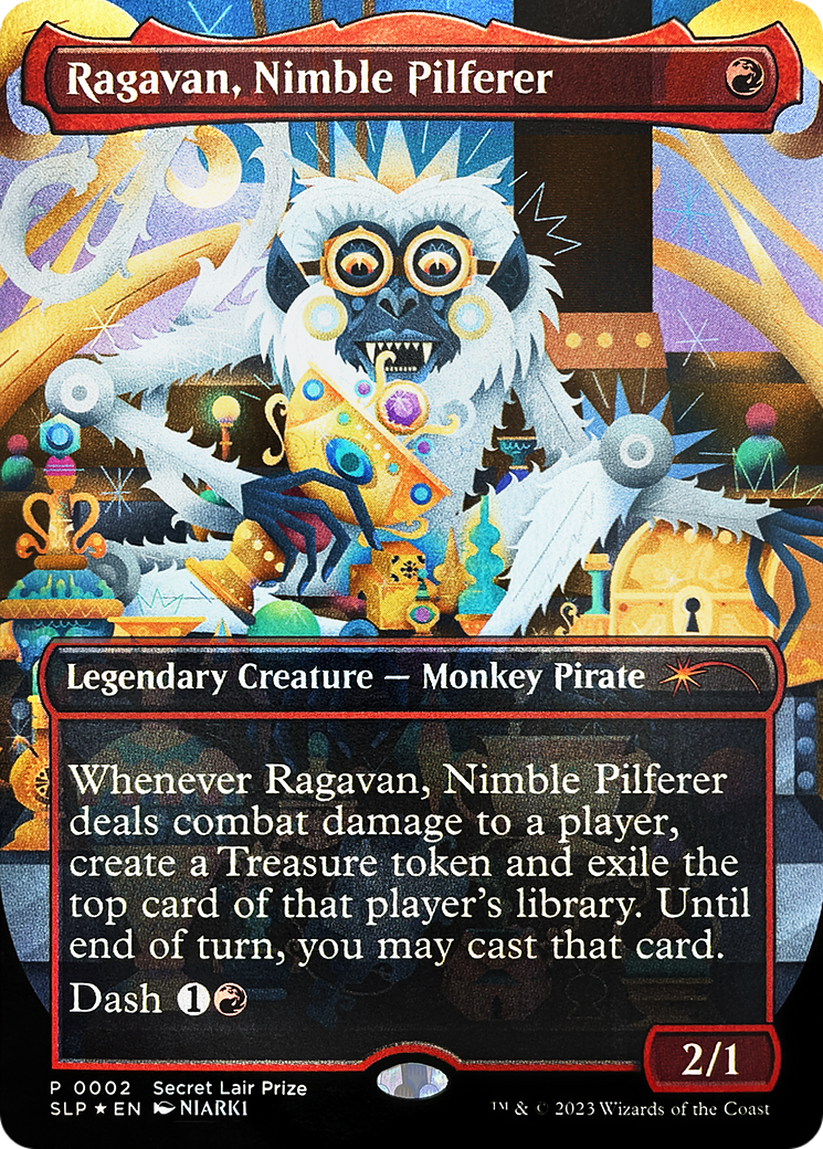 Ragavan, Nimble Pilferer (Borderless) [Secret Lair Showdown]-1