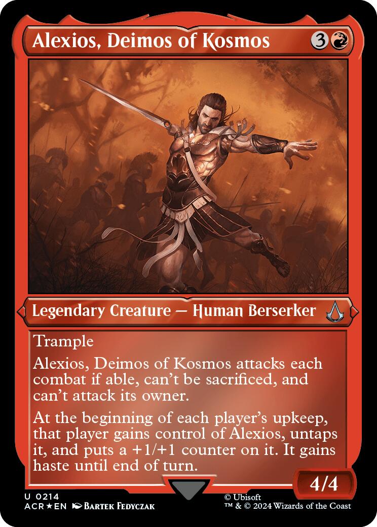 Alexios, Deimos of Kosmos (Foil Etched) [Assassin's Creed]-1