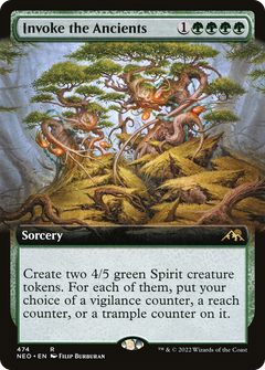 Invoke the Ancients (Extended Art) (NEO-474) - Kamigawa: Neon Dynasty: (Extended Art)-1