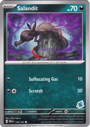 Salandit (139/197) (Darkrai Deck) [Battle Academy 2024]-1