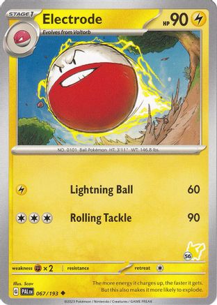 Electrode (067/193) (Pikachu Stamp #56) [Battle Academy 2024]-1