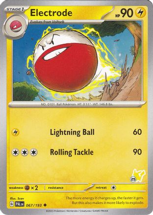 Electrode (067/193) (Pikachu Stamp #25) [Battle Academy 2024]-1