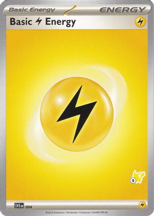 Basic Lightning Energy (004) (Pikachu Stamp #9) [Battle Academy 2024]-1