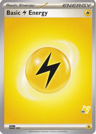 Basic Lightning Energy (004) (Pikachu Stamp #48) [Battle Academy 2024]-1