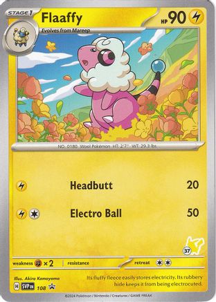 Flaaffy (108) (Pikachu Stamp #37) [Battle Academy 2024]-1
