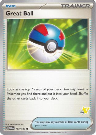 Great Ball (183/193) (Pikachu Stamp #38) [Battle Academy 2024]-1