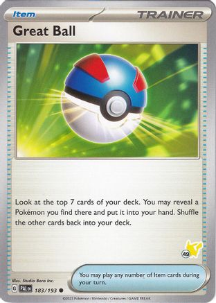 Great Ball (183/193) (Pikachu Stamp #49) [Battle Academy 2024]-1