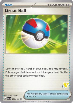 Great Ball (183/193) (Pikachu Stamp #57) [Battle Academy 2024]-1