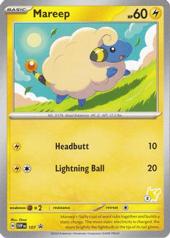 Mareep (107) (Pikachu Stamp #2) [Battle Academy 2024]-1