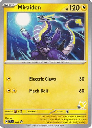 Miraidon (148) (Pikachu Stamp #23) [Battle Academy 2024]-1