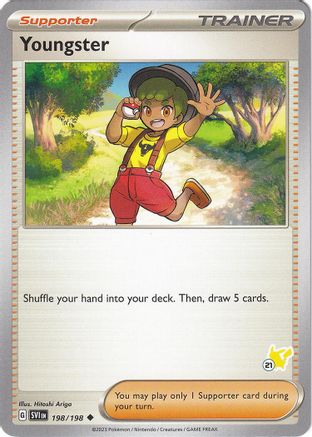 Youngster (198/198) (Pikachu Stamp #21) [Battle Academy 2024]-1