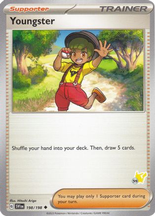Youngster (198/198) (Pikachu Stamp #59) [Battle Academy 2024]-1