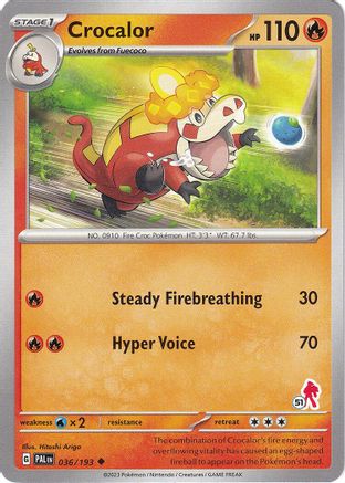 Crocalor (036/193) (Armarouge Stamp #51) [Battle Academy 2024]-1