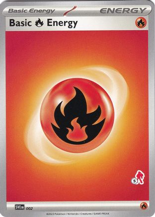 Basic Fire Energy (002) (Armarouge Stamp #5) [Battle Academy 2024]-1