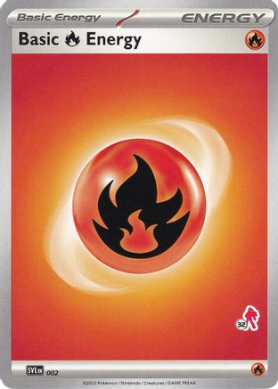 Basic Fire Energy (002) (Armarouge Stamp #32) [Battle Academy 2024]-1