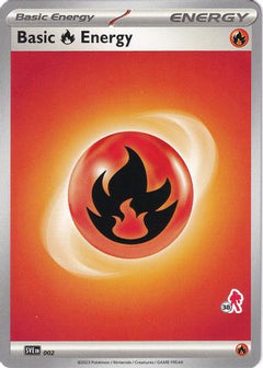 Basic Fire Energy (002) (Armarouge Stamp #38) [Battle Academy 2024]-1