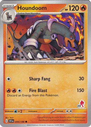 Houndoom (034/198) (Armarouge Stamp #23) [Battle Academy 2024]-1