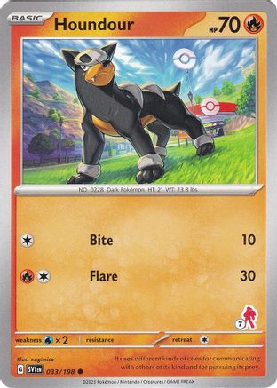 Houndour (033/198) (Armarouge Stamp #7) [Battle Academy 2024]-1
