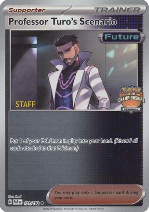 Professor Turo's Scenario - 171/182 (Regional Championships) [Staff] 177/182  - Reverse Holofoil League & Championship Cards - Uncommon-1