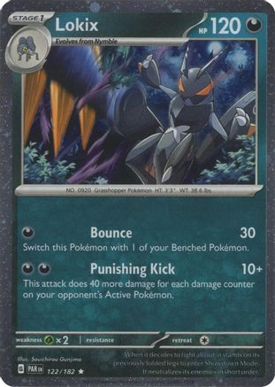 Lokix (122/182) (Cosmos Holo) [Scarlet & Violet: Paradox Rift]-1
