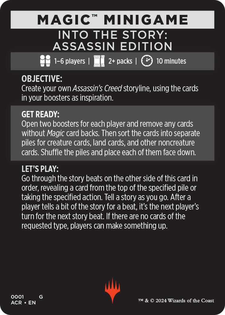 Into The Story: Assassin Edition (Magic Minigame) [Assassin's Creed Minigame]-1