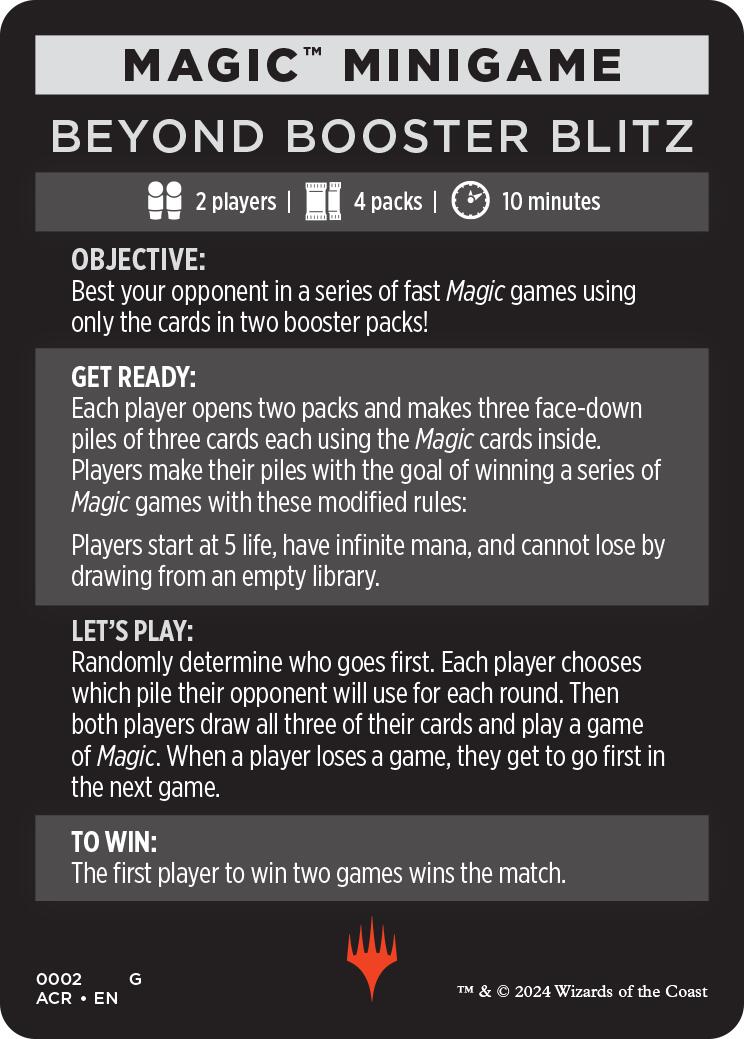 Beyond Booster Blitz (Magic Minigame) [Assassin's Creed Minigame]-1
