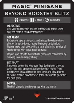 Beyond Booster Blitz (Magic Minigame) [Assassin's Creed Minigame]-1