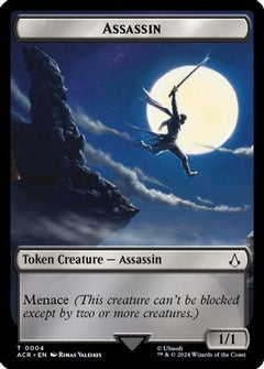 Assassin // A Mysterious Creature Double-Sided Token [Assassin's Creed Tokens]-3