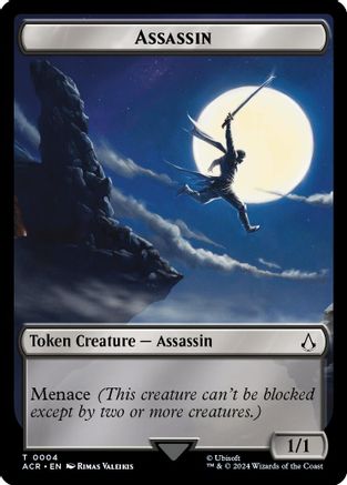 Assassin // Human Rogue Double-Sided Token [Assassin's Creed Tokens]-3