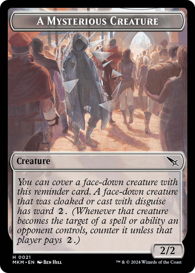 Assassin // A Mysterious Creature Double-Sided Token [Assassin's Creed Tokens]-2