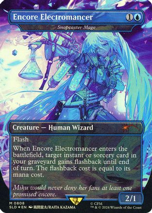 Encore Electromancer - Snapcaster Mage (Rainbow Foil) [Secret Lair Drop Series]-1
