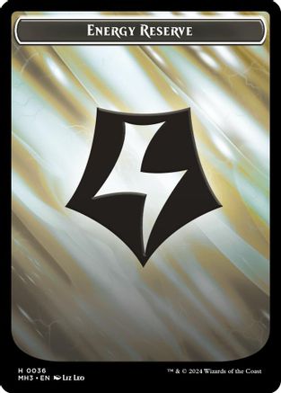 Energy Reserve (Ripple Foil) // Servo Double-Sided Token [Modern Horizons 3 Tokens]-3