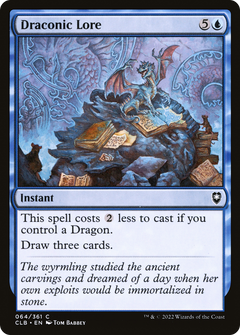 Draconic Lore [Commander Legends: Battle for Baldur's Gate]-1