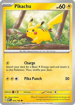 Pikachu (025/165) (PokePost Promo) [Scarlet & Violet 151]-1