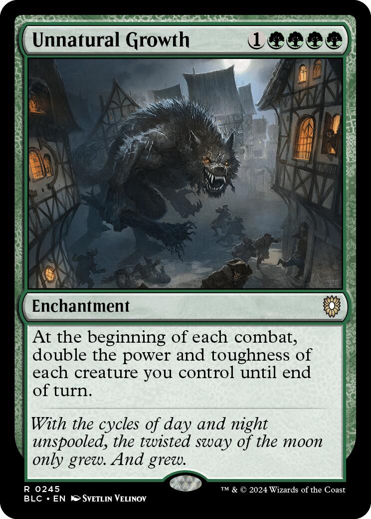 Unnatural Growth [Bloomburrow Commander]-1