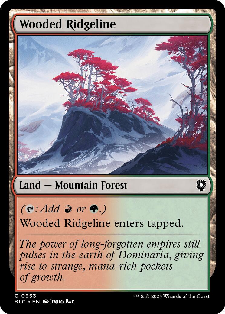 Wooded Ridgeline [Bloomburrow Commander]-1