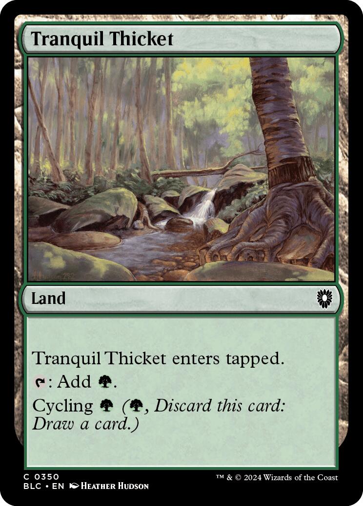 Tranquil Thicket [Bloomburrow Commander]-1