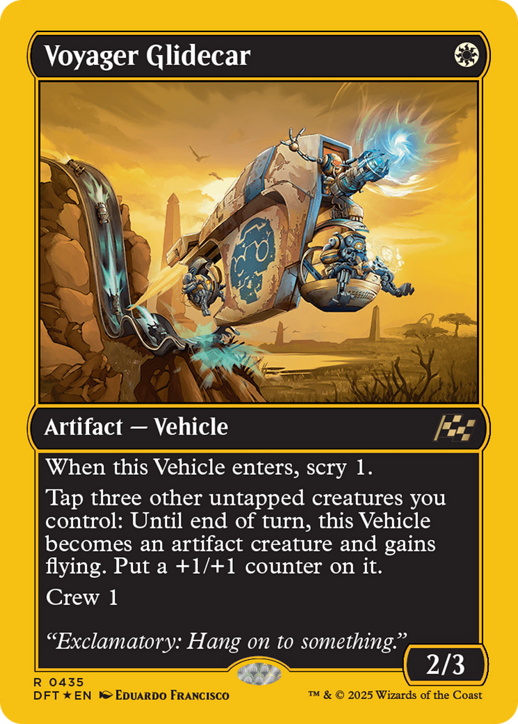 Voyager Glidecar (First-Place Foil) (DFT-435) - Aetherdrift Foil-1