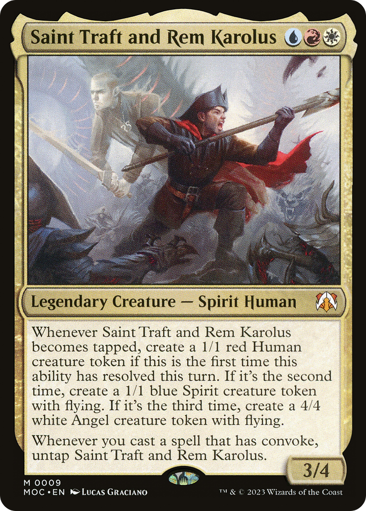 Saint Traft and Rem Karolus [March of the Machine Commander]-1