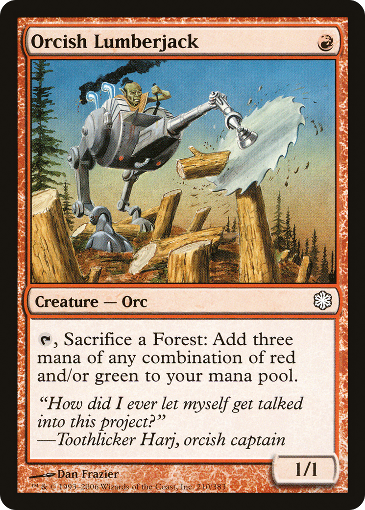 Orcish Lumberjack [Coldsnap Theme Decks]-1