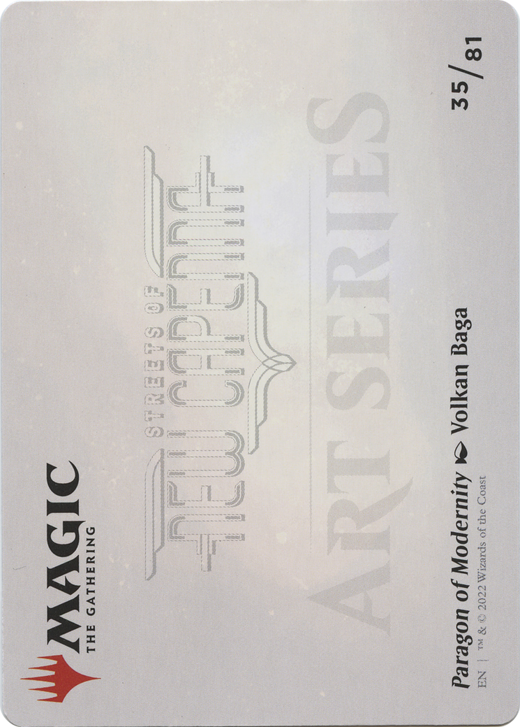 Paragon of Modernity // Paragon of Modernity (ASNC-035) - New Capenna Art Series (Borderless) Foil-2