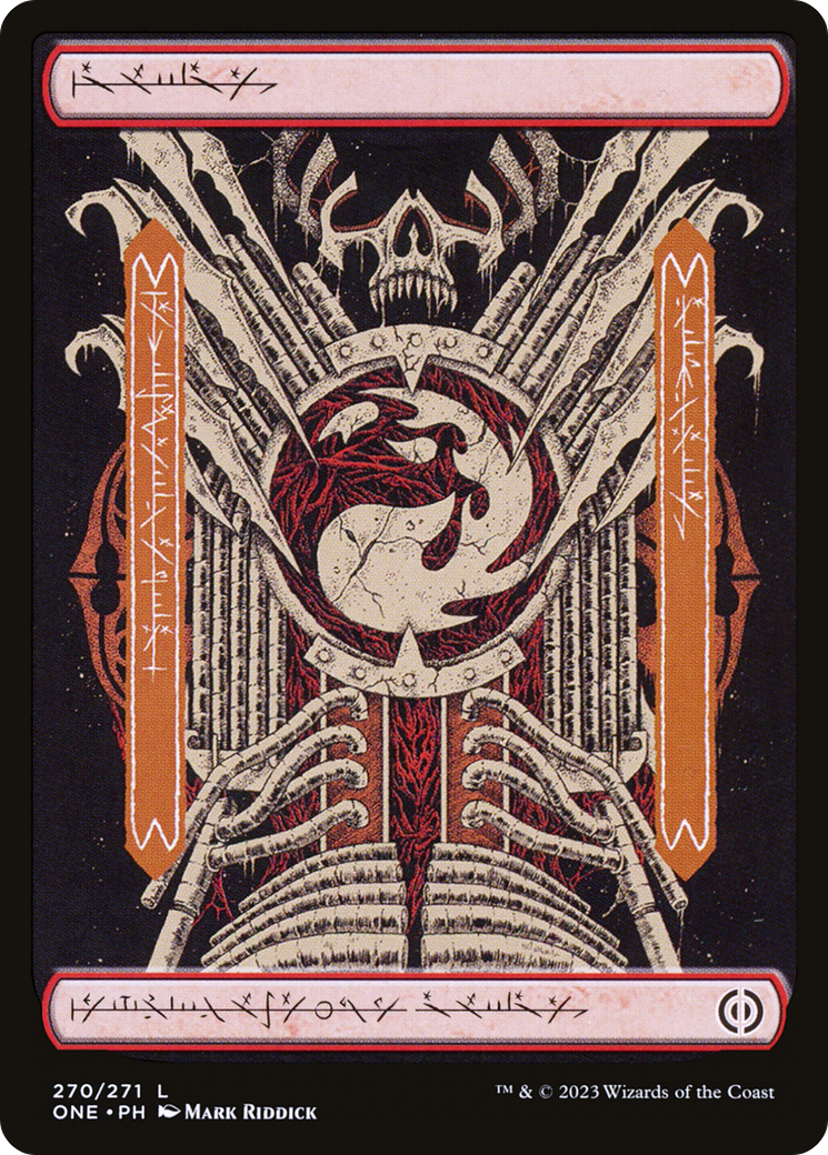 Mountain (270) (Phyrexian) [Phyrexia: All Will Be One]-1