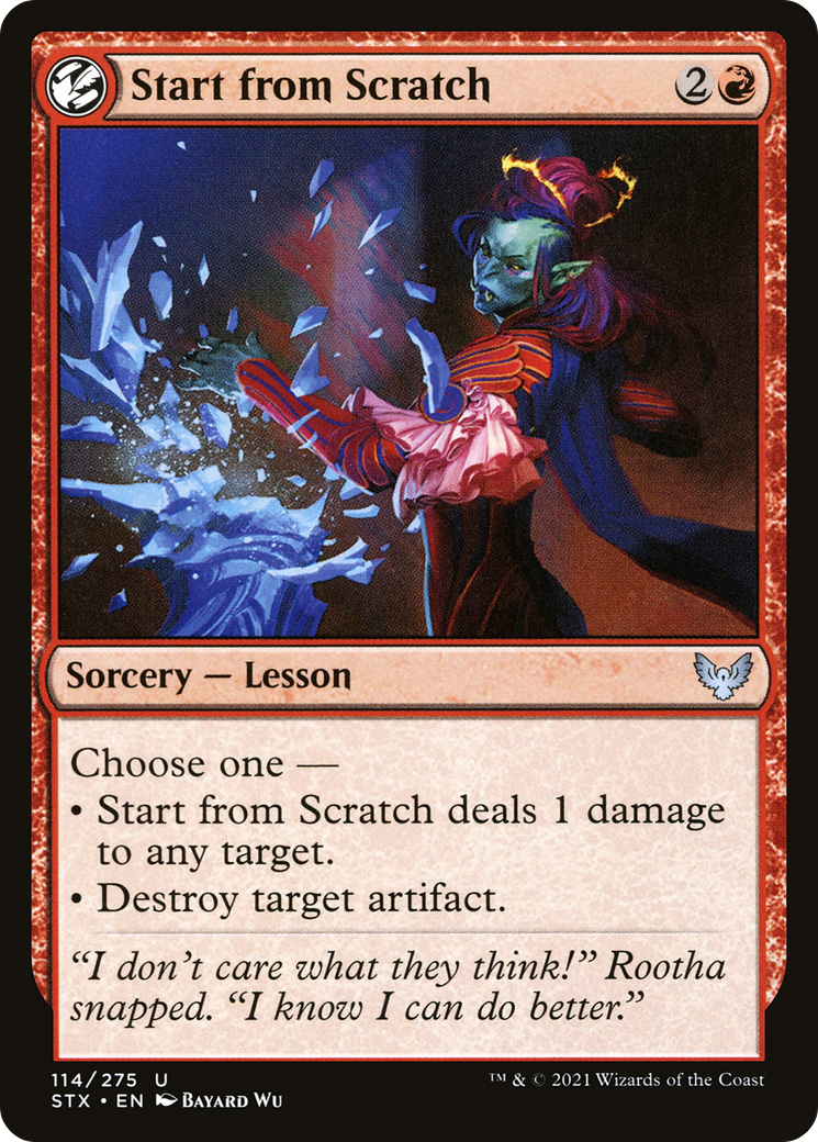 Start from Scratch [Strixhaven: School of Mages]-1