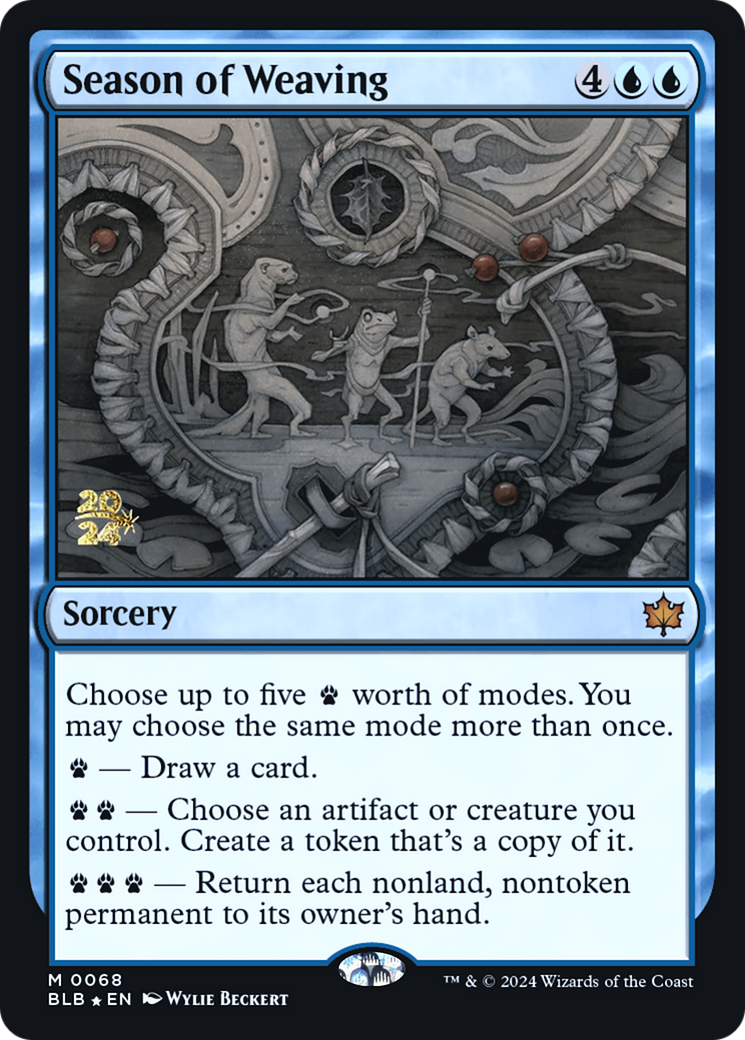 Season of Weaving [Bloomburrow Prerelease Promos]-1