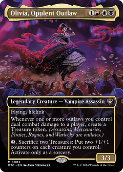 Olivia, Opulent Outlaw (Borderless) [Outlaws of Thunder Junction Commander]-1