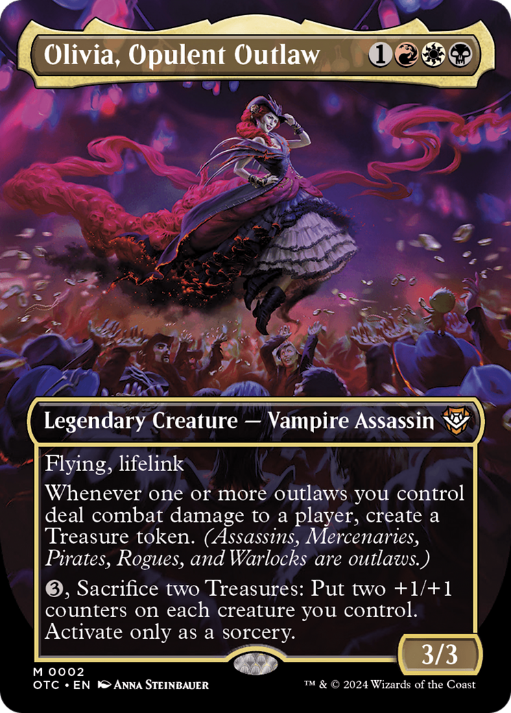 Olivia, Opulent Outlaw (Borderless) [Outlaws of Thunder Junction Commander]-1